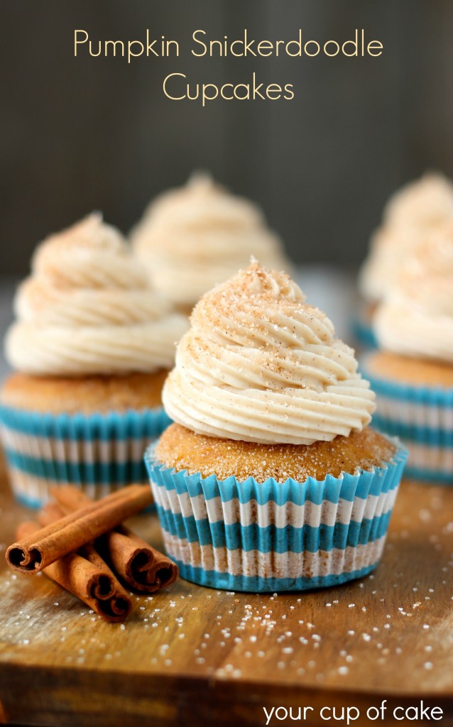 Pumpkin Snickerdoodle Cupcakes