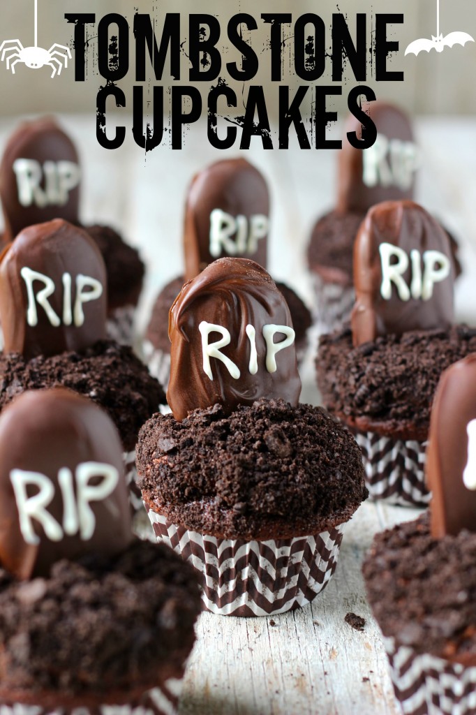 Tombstone Halloween Cupcakes