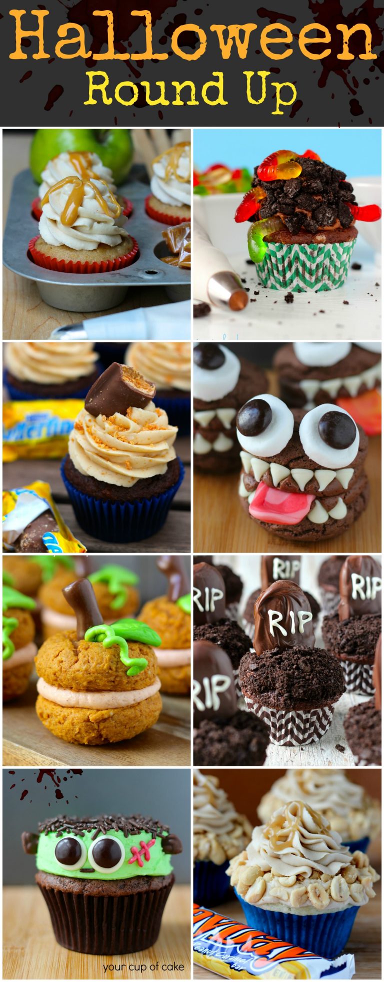 Halloween Round Up & Candy Bar Cupcakes