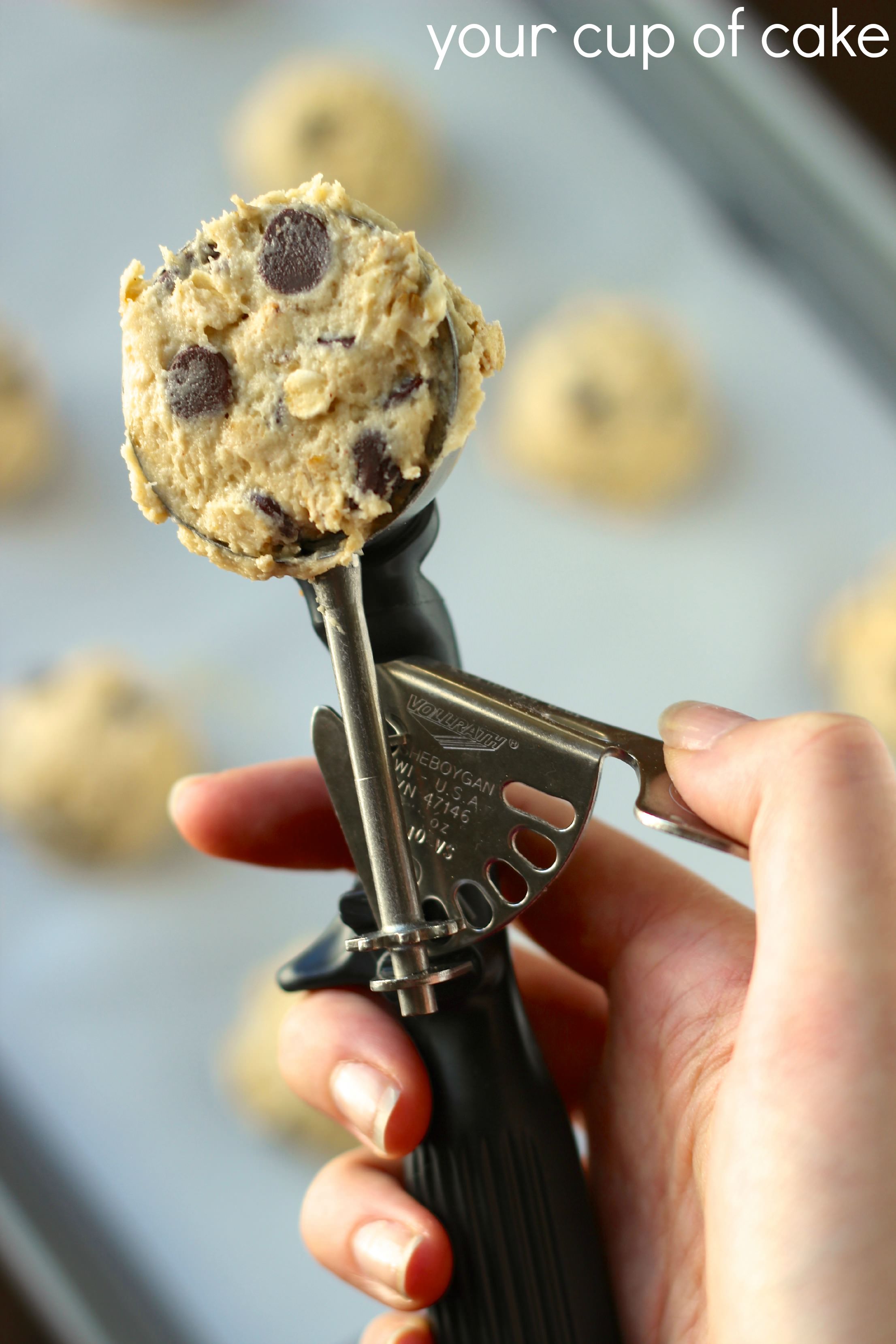 Banana Chocolate Chip Oatmeal Cookies - Your Cup of Cake