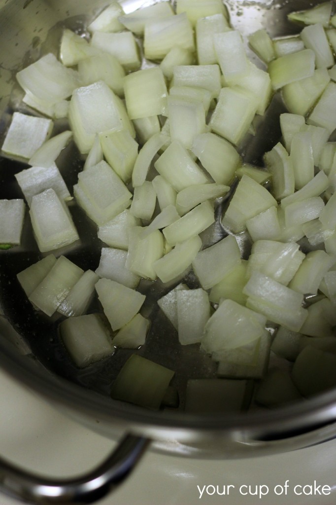 saute onions