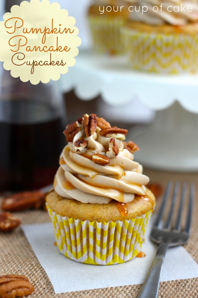 Pumpkin Pancake Cupcakes