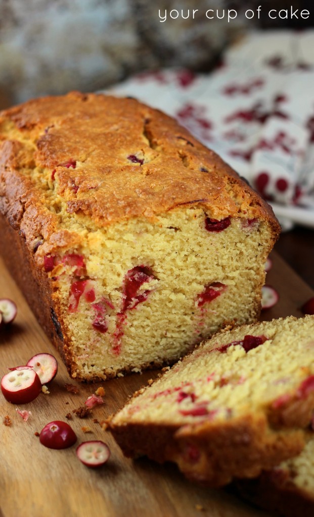 eggnog bread with cranberries