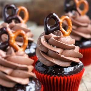 Salted Chocolate Cupcake