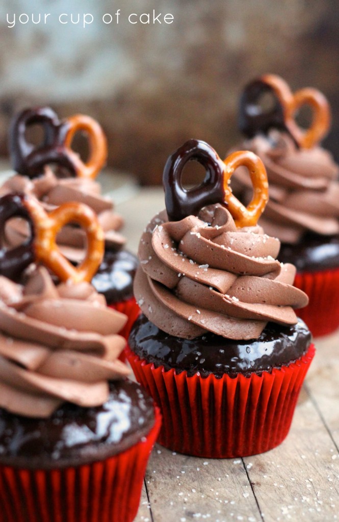 Chocolate Salted Cupcakes