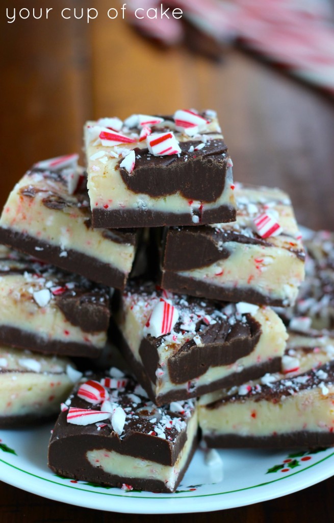 Chocolate Swirl Candy Cake Fudge