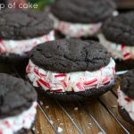 Dark Chocolate Candy Cane Whoopie Pies