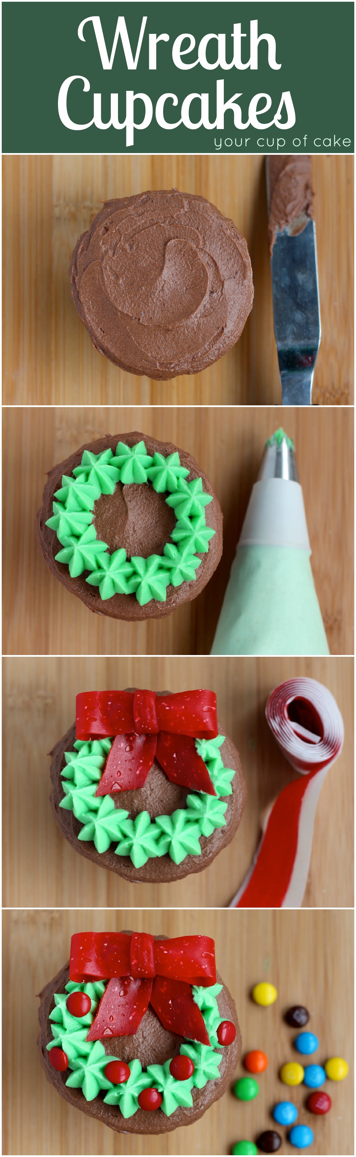 Easy Cupcake Decorating for Christmas - Your Cup of Cake