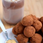 Peanut Butter Hot Chocolate Truffles