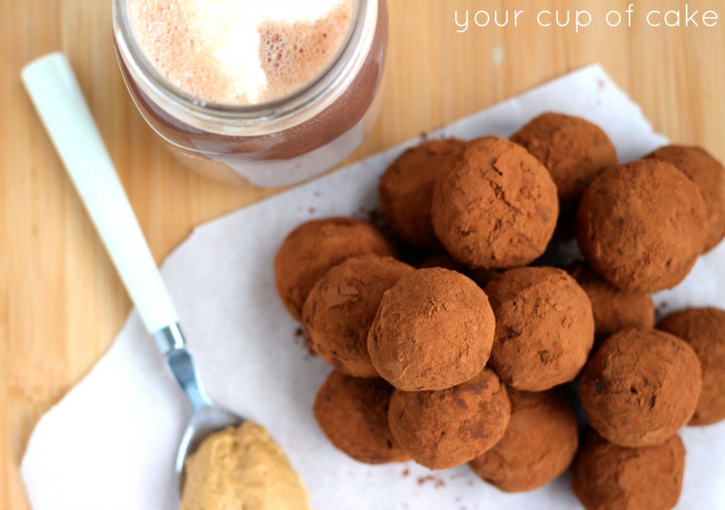 Peanut Butter Hot Chocolate Truffles