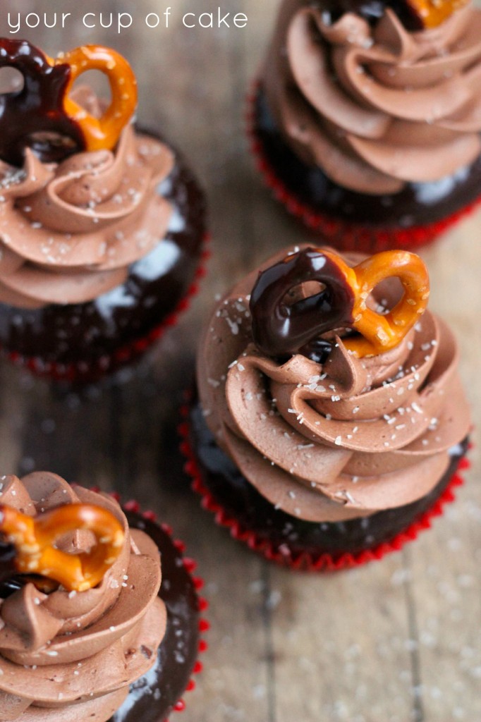 Salted Chocolate Cupcake