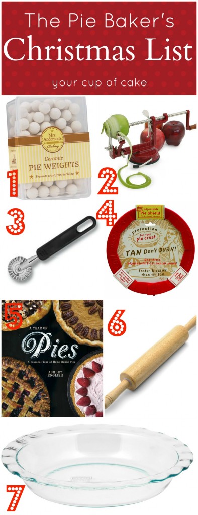 The Pie Bakers Christmas List