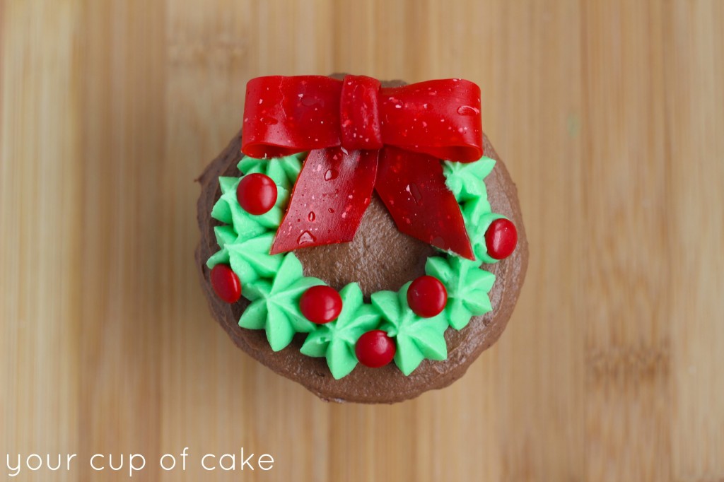 Wreath Cupcakes