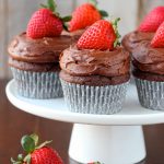 Chocolate Strawberry Cupcakes