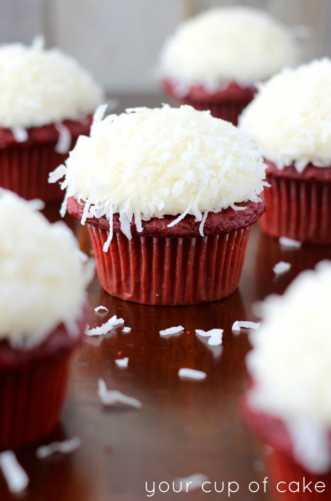 Coconut Red Velvet Cupcake