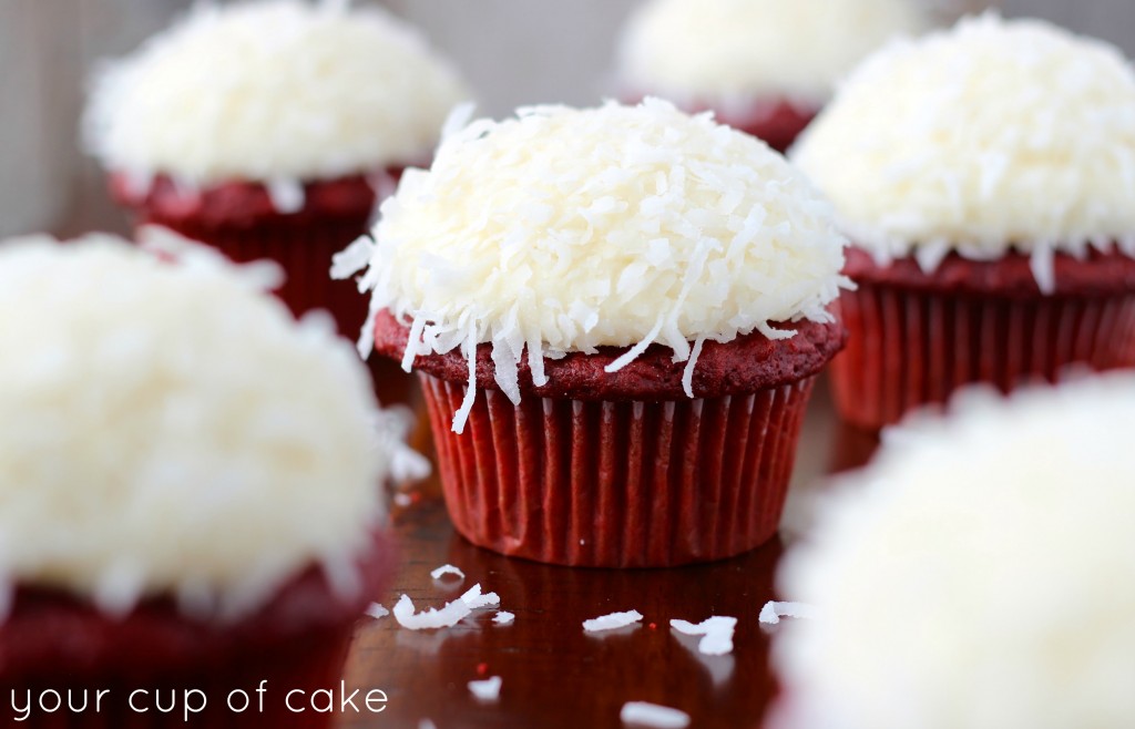 Coconut Red Velvet Cupcakes