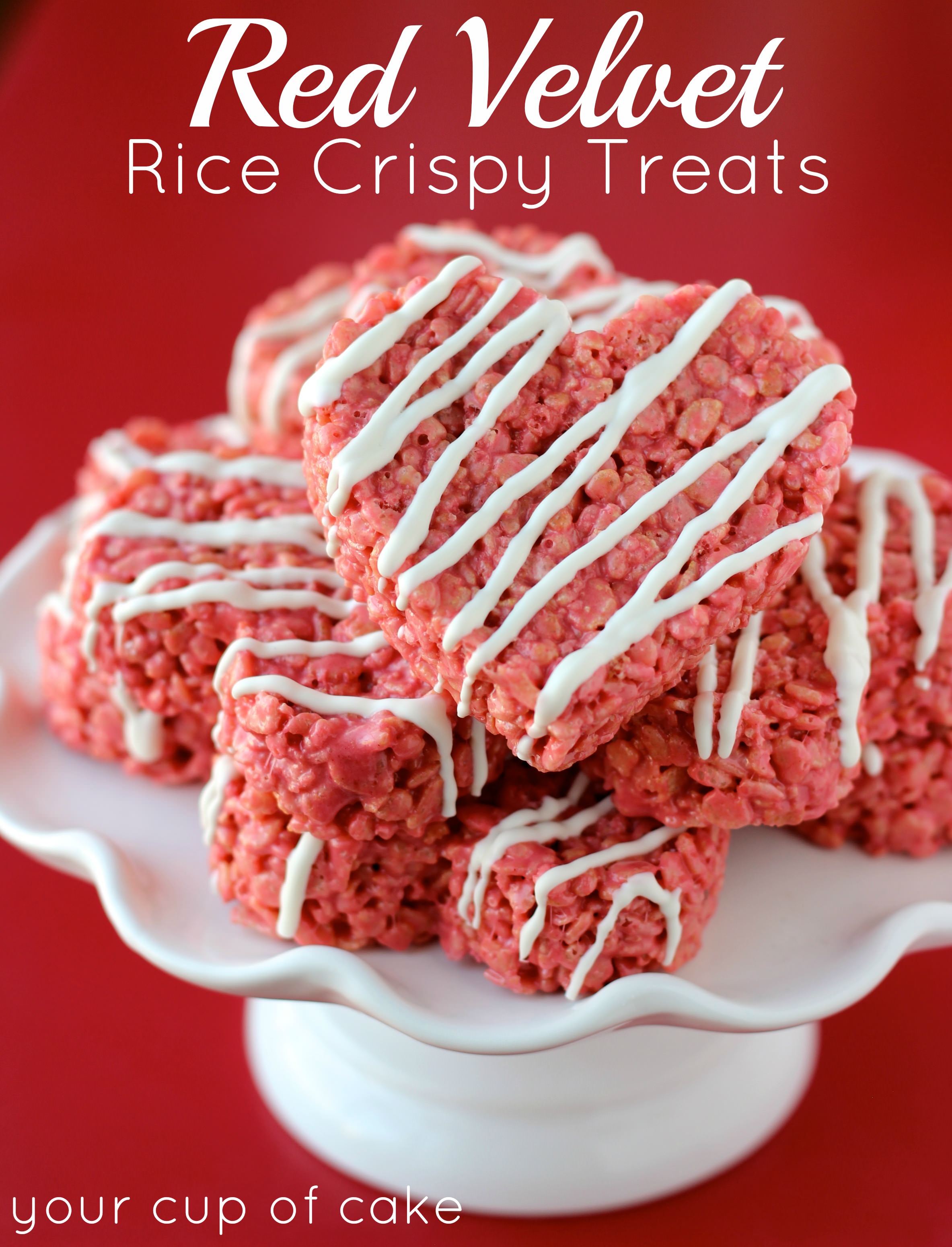 Red Velvet Rice Crispy Treats Your Cup Of Cake