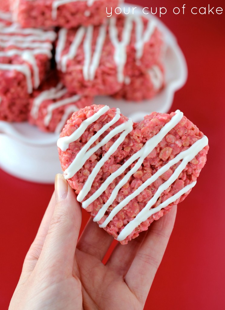 Red Velvet Rice Crispy Treats