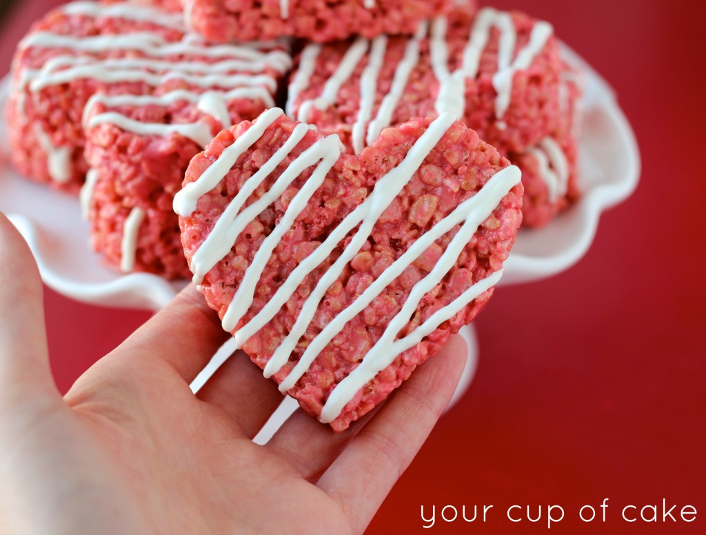 Red Velvet Rice Krispie Treats