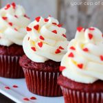 Red Velvet Cupcakes with White Chocolate Mousse