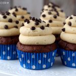 Chocolate Cookie Dough Cupcakes