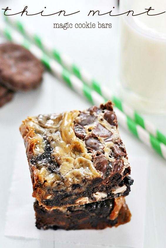 Thin Mint Magic Bars