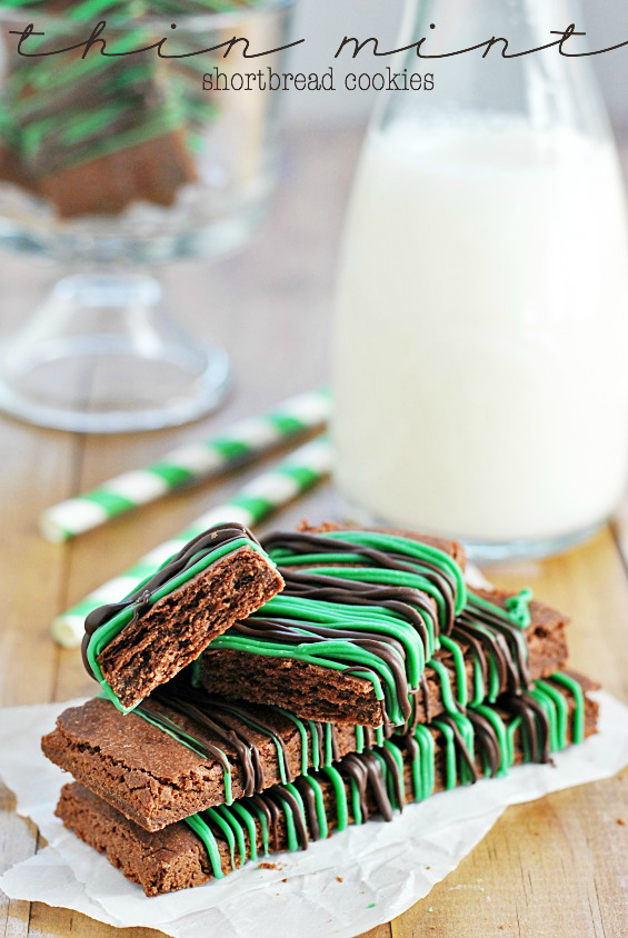 Thin Mint Short Bread