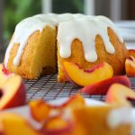 Peaches and Cream Bundt Cake