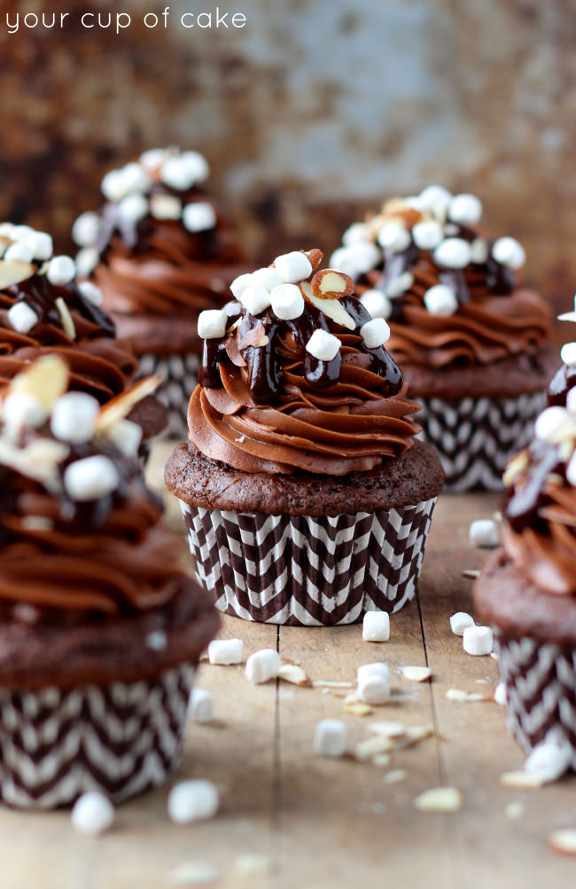 Rocky Road Cupcake