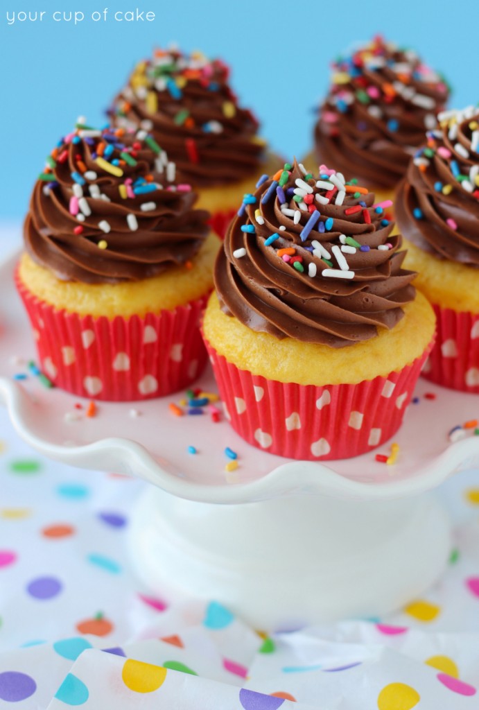 Sprinkle Birthday Cupcakes