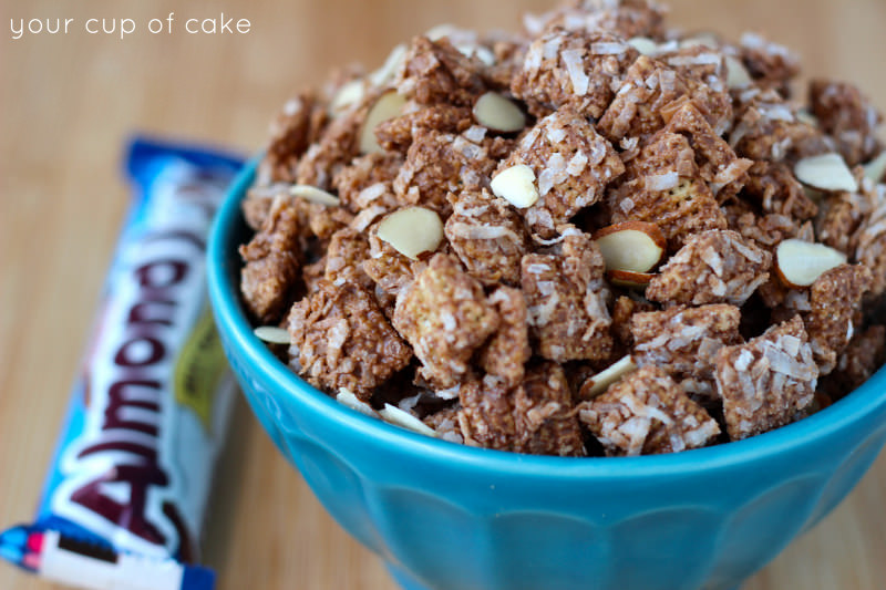 Almond Joy Muddy Buddy recipe