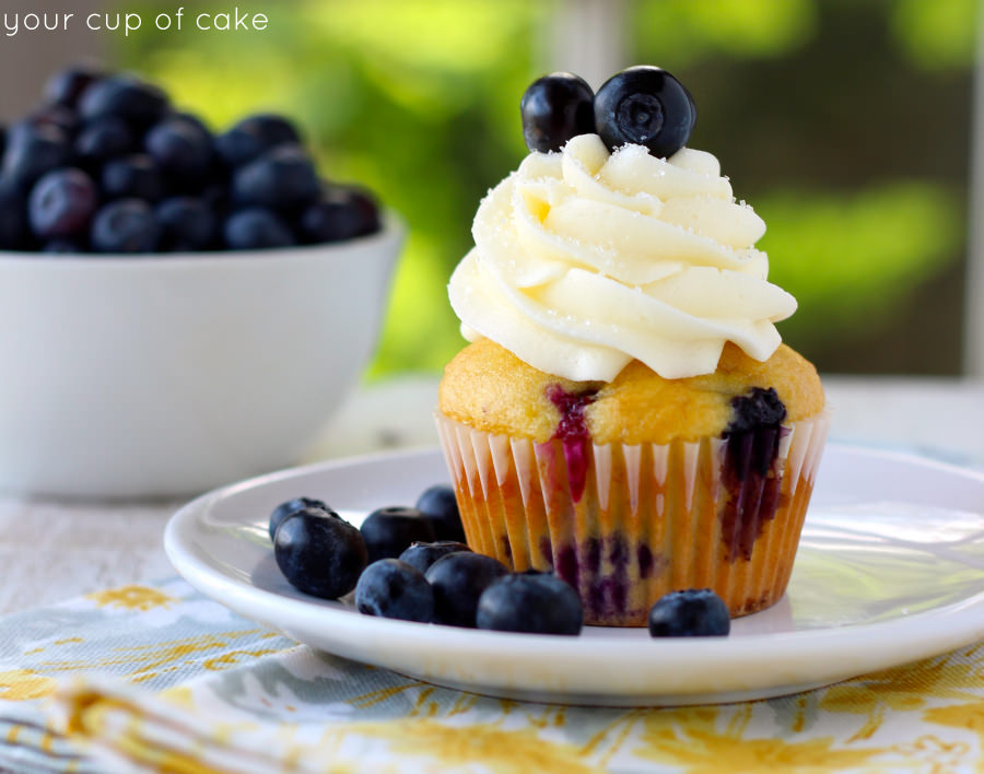 Banana Blueberry Cupcakes