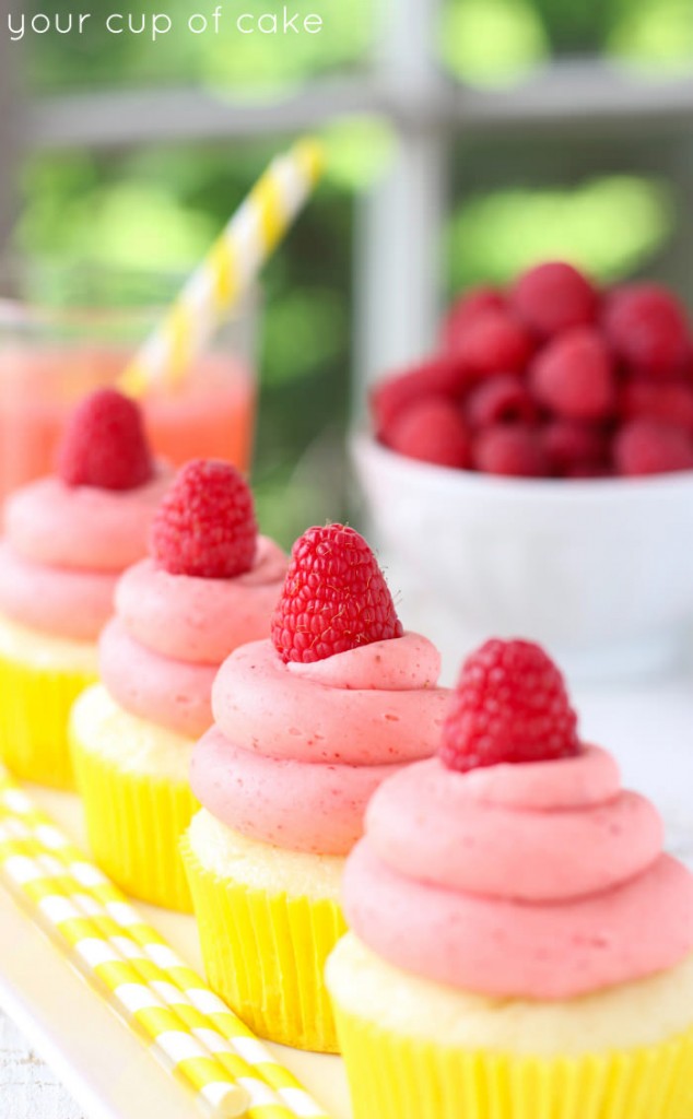 Easy Raspberry Lemonade Cupcakes