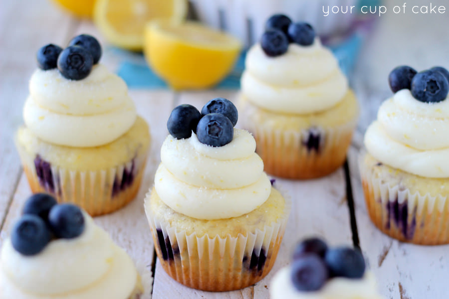 Lemon Blueberry Cupcakes