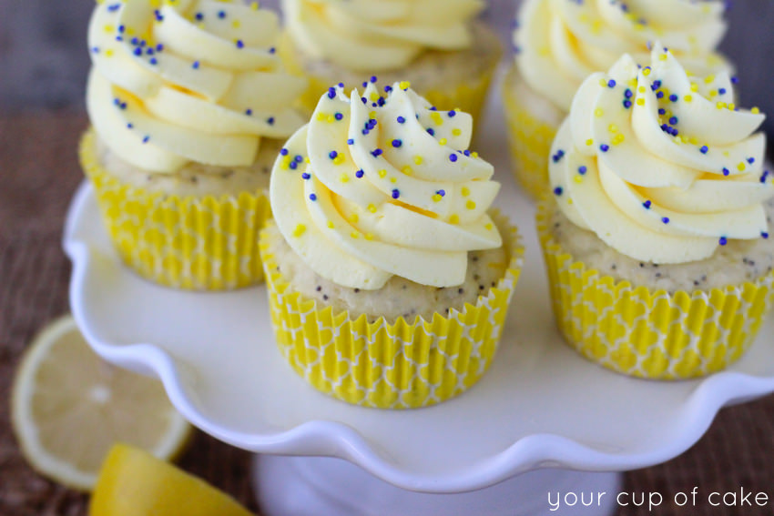 Lemon Poppy Seed Cupcakes with Lemon Quick Mousse Recipe
