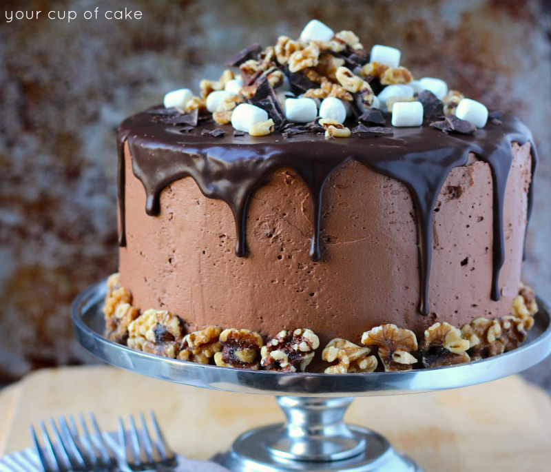 Easy Rocky Road Cake