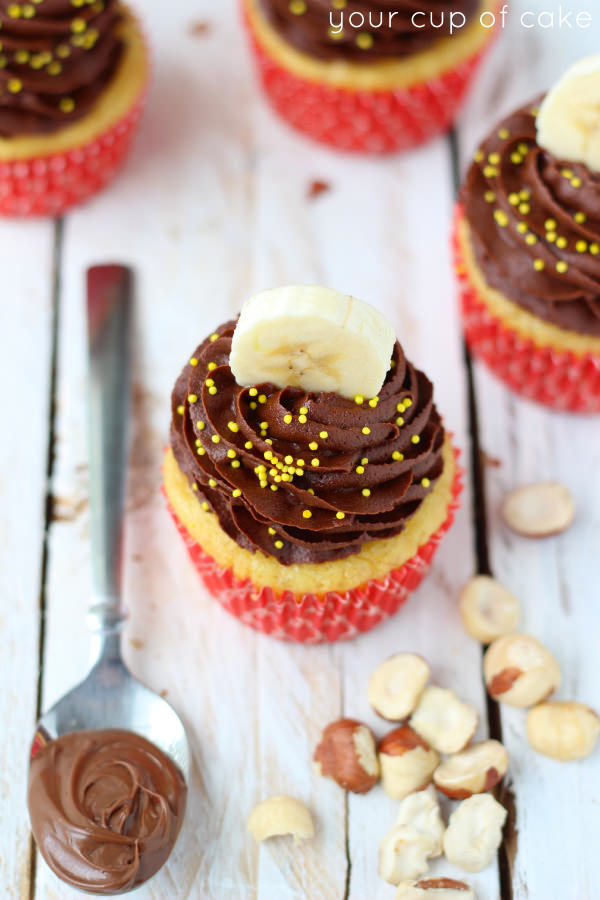 Banana Nutella Cupcake