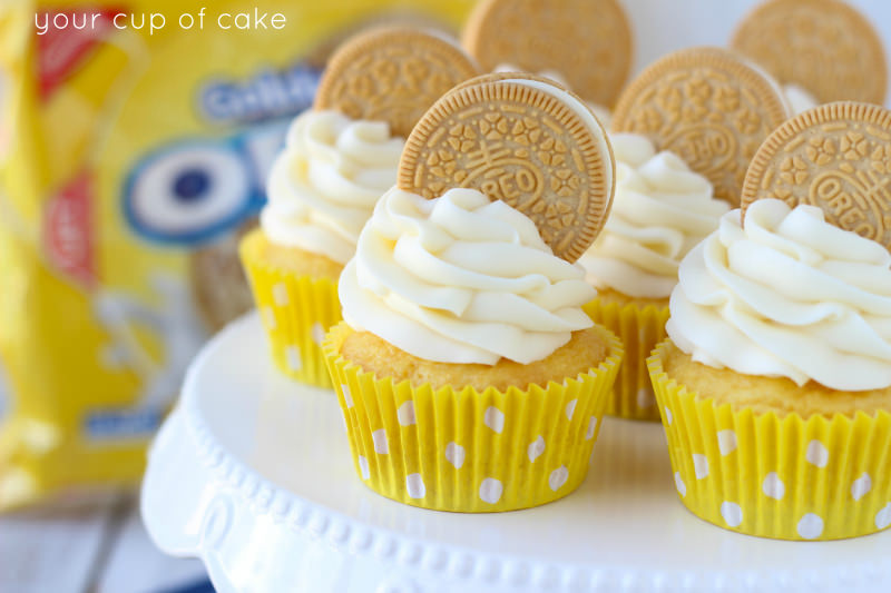 Golden Oreo Cupcakes