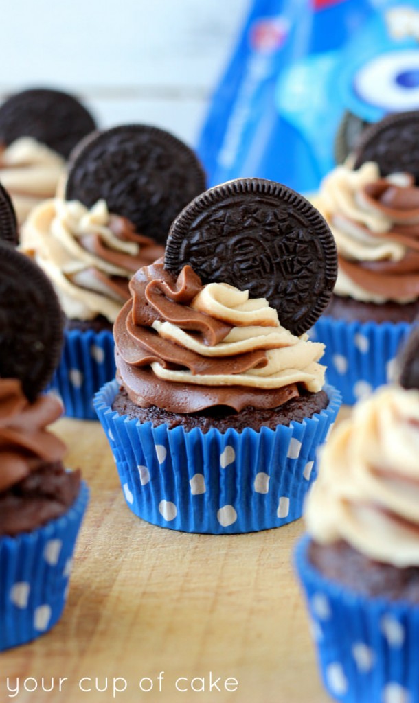 Peanut Butter Oreo Cupcake