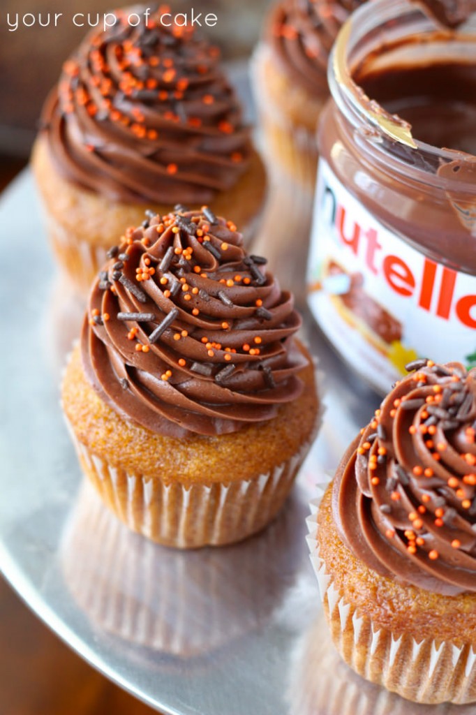 Pumpkin Nutella Cupcake