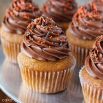 Pumpkin Nutella Cupcakes