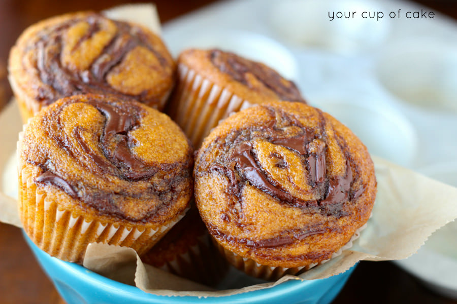 Pumpkin Nutella Muffin