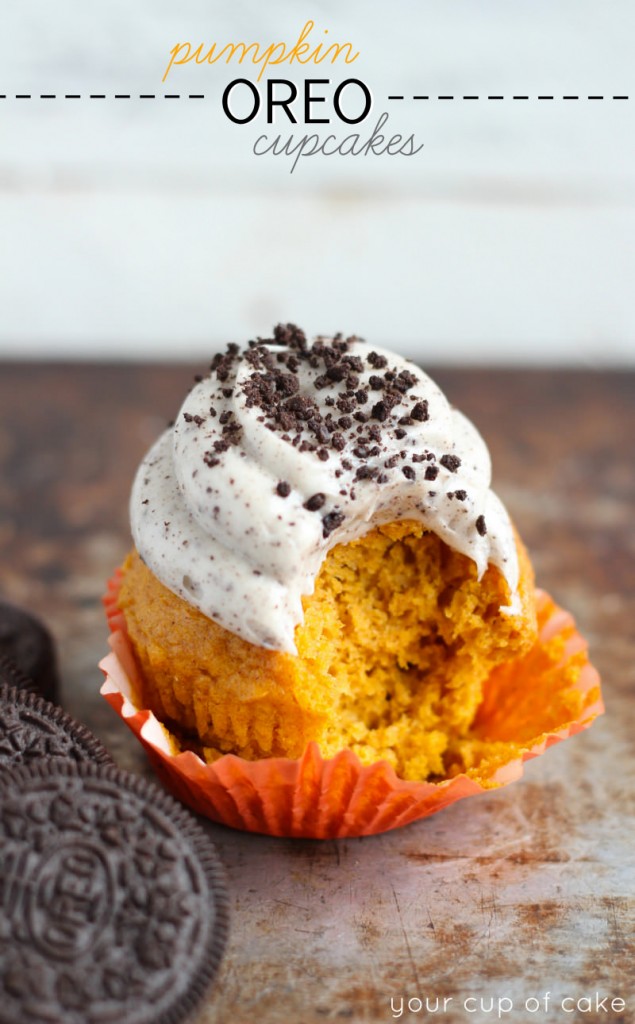 Pumpkin Oreo Cupcake