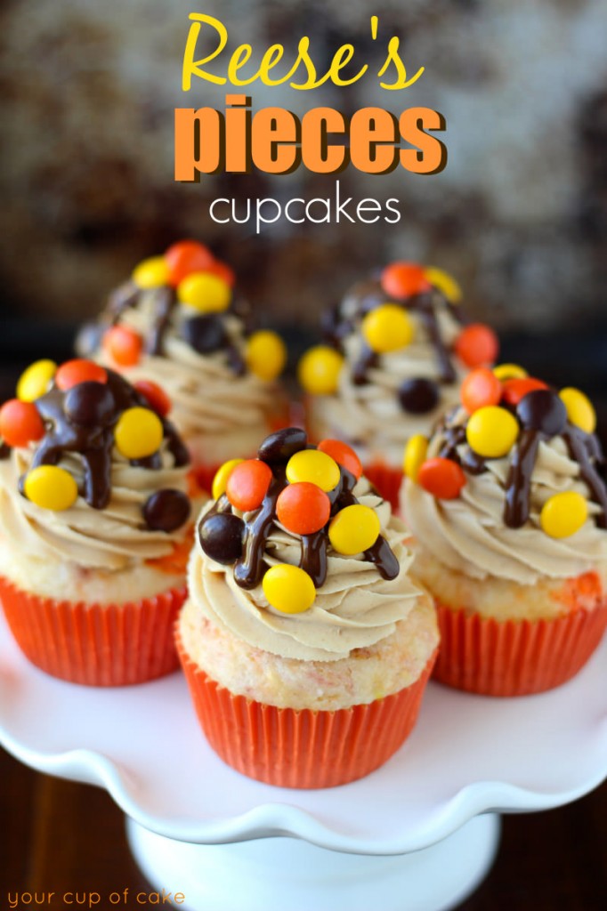 Reeses Pieces Cupcakes