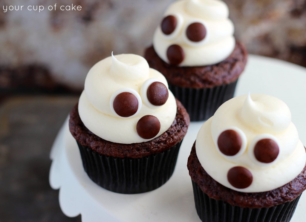 Easy Ghost Cupcakes