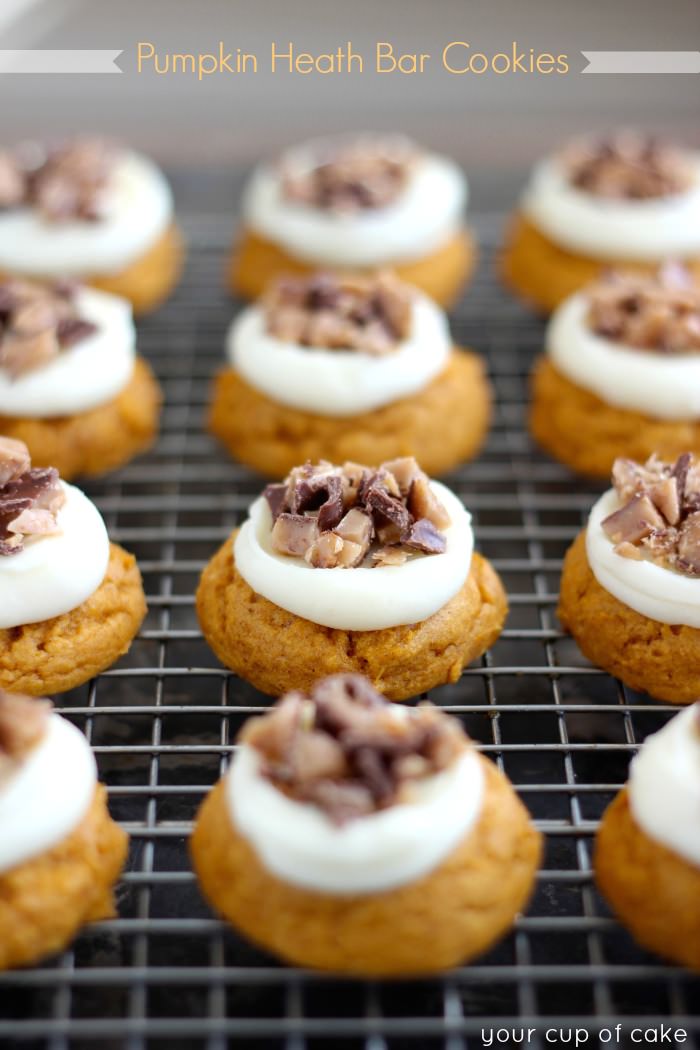 Pumpkin Heath Bar Cookie