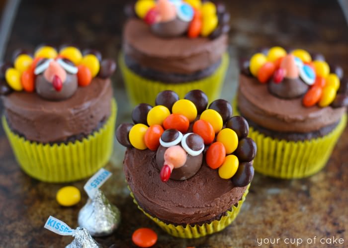 Thanksgiving cupcakes can be decorated in many different ways. Decorating Thanksgiving Cupcakes : Turkey Cupcakes - Thanksgiving Cupcake Decorating - Your ...