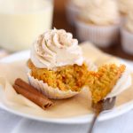 Eggnog Carrot Cupcakes