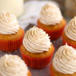 Pumpkin Eggnog Cupcakes