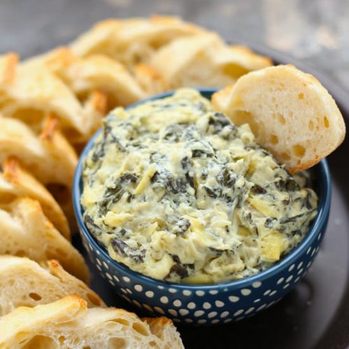 Slow Cooker Cheesy Spinach Artichoke Dip Your Cup of Cake
